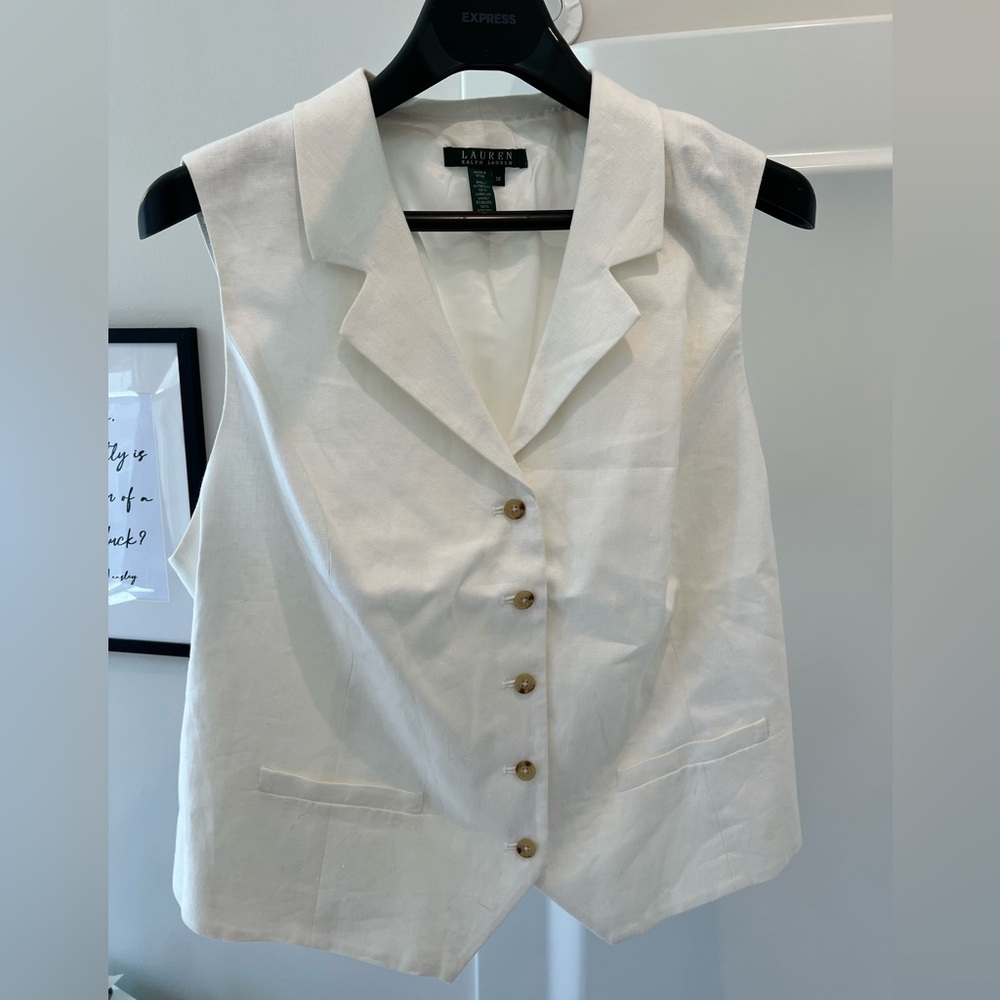 NWT Ralph Lauren Linen Vest